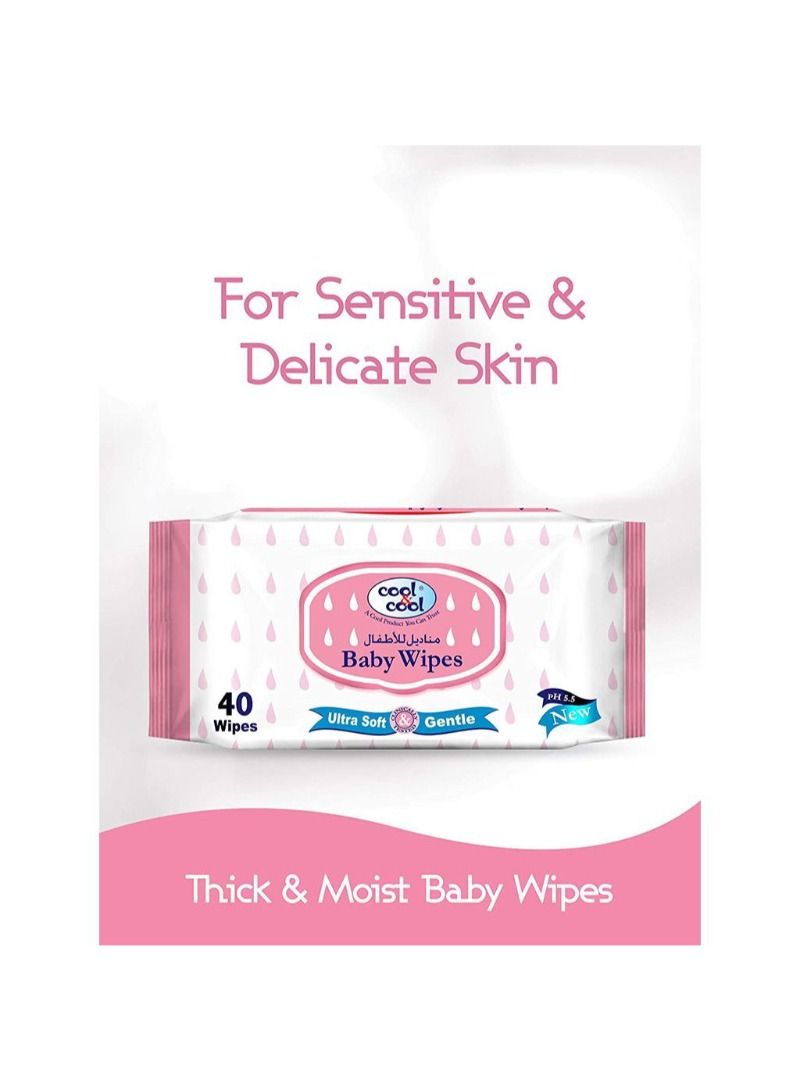 Baby Wipes 40S Pack Of 4S