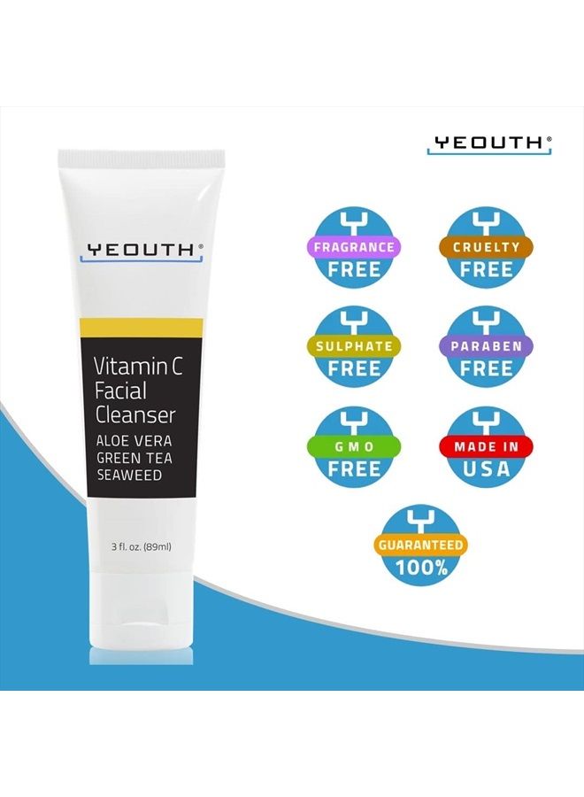 Vitamin C Facial Cleanser with Aloe Vera, All Skin Types, 3 fl oz