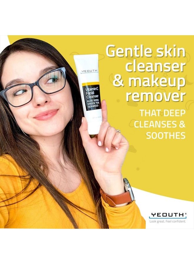 Vitamin C Facial Cleanser with Aloe Vera, All Skin Types, 3 fl oz