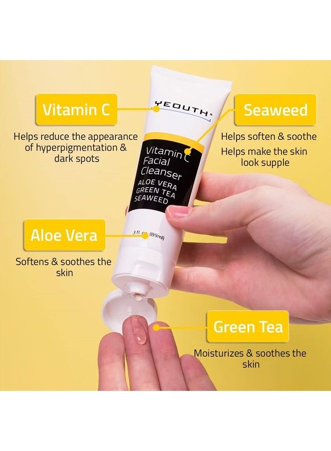 Vitamin C Facial Cleanser with Aloe Vera, All Skin Types, 3 fl oz