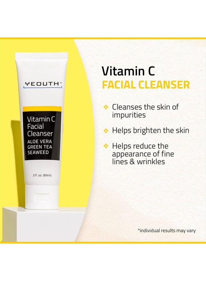 Vitamin C Facial Cleanser with Aloe Vera, All Skin Types, 3 fl oz