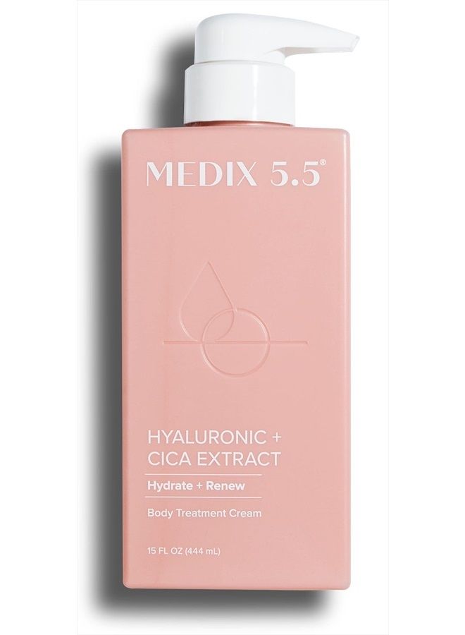 Hyaluronic Acid + Vitamin E Cream Body Lotion & Face Moisturizer | Hydrating Dry Skin Firming Lotion Minimizes Look Of Wrinkles, Stretch Marks, & Crepey Skin | Skin Care Products | 15 Fl Oz