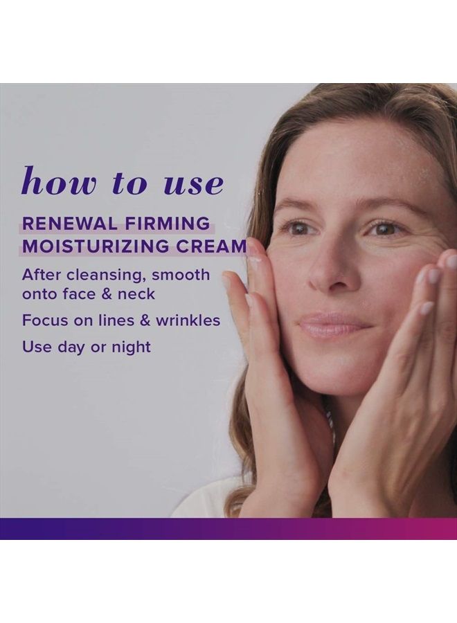 Renewal Firming Face Cream, Anti-Aging Retinol Alternative, Moisturizing Natural Skin Care, 1.8 Ounce (Packaging May Vary)