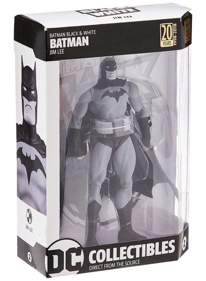 Entertainment Earth Batman Black And White Hush By Jim Lee Action Figure, Multicolor
