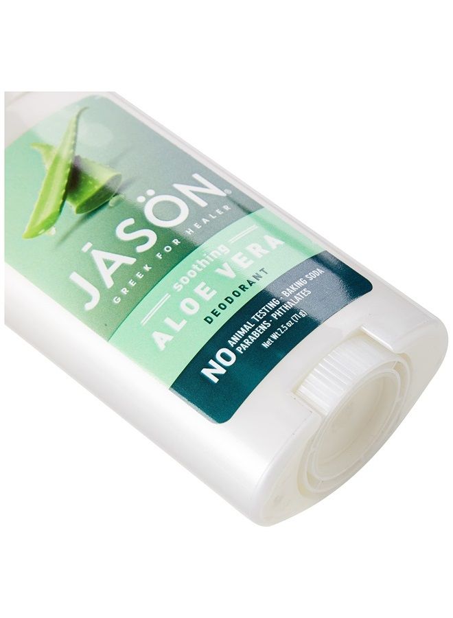 Jason Aluminum Free Deodorant Stick, Soothing Aloe Vera, 2.5 Oz (Packaging May Vary)