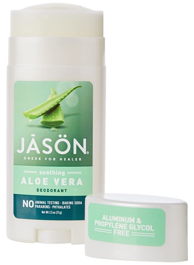 Jason Aluminum Free Deodorant Stick, Soothing Aloe Vera, 2.5 Oz (Packaging May Vary)