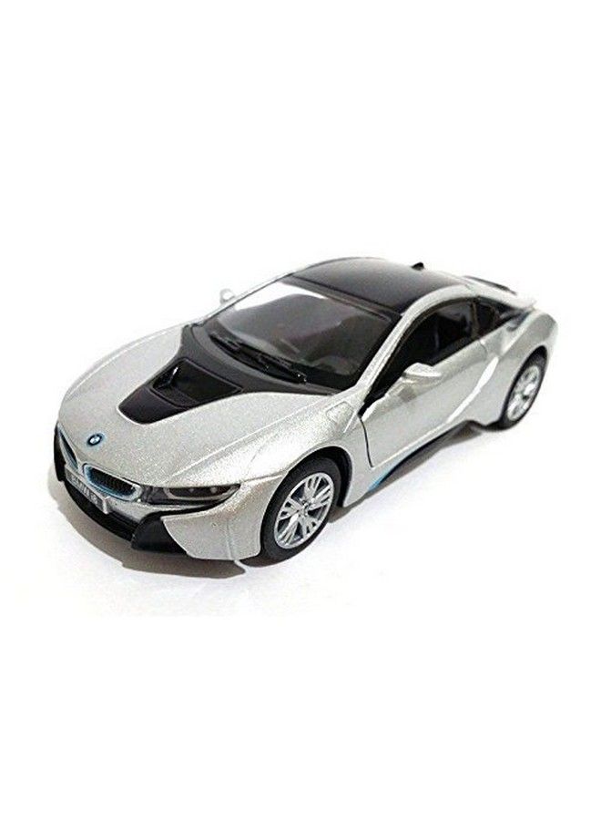 New 1:36 Display Silver Color Bmw I8 Diecast Model Car