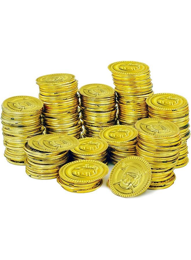 St. Patrick Gold Coins Novelty Party Favors, Gold Coins Bulk (100 Gold Coins)