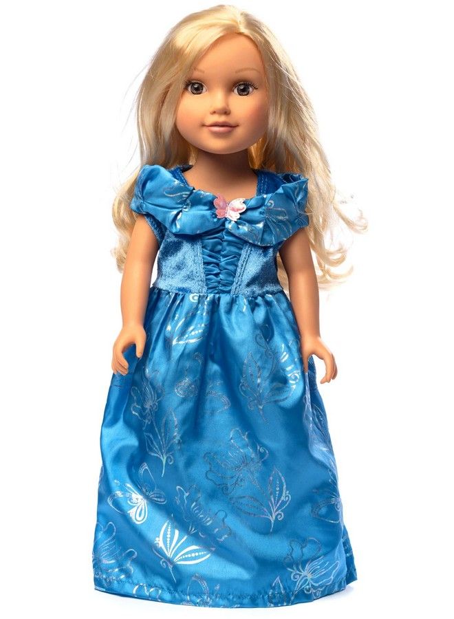 Cinderella Blue Butterfly Princess Doll Dress Doll Not Included Machine Washable Child Pretend Play And Party Doll Clothes With No Glitter