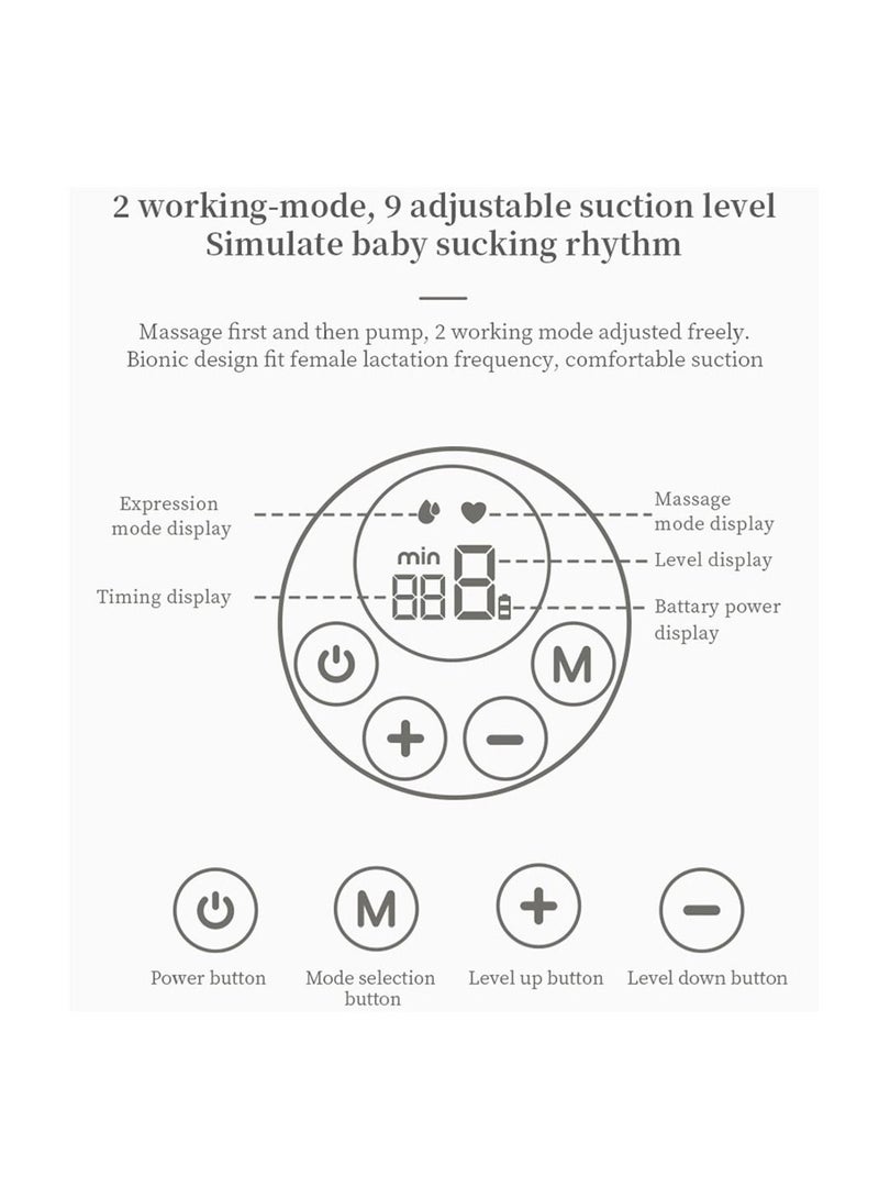 COOLBABY Breast Pump Wearable Breast Pump S12 Hands Free Breast Pump Electric Portable Breast Pump Wireless Breast Pump Hand Free 2 Pack