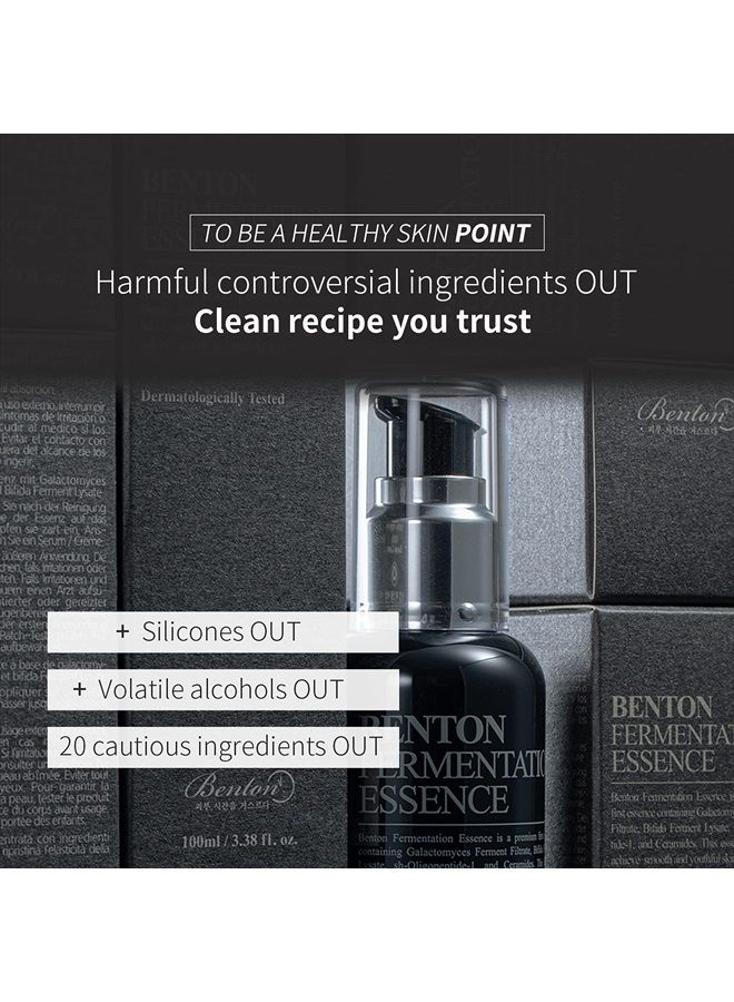 Fermentation Essence 100ml (3.38 fl.oz.) - Galactomyces Ferment Filtrate & Bifida Skin Fiirming & Vitalizing Essence, Anti-Wrinkle, Hydrating, for Dull & Dry Skin