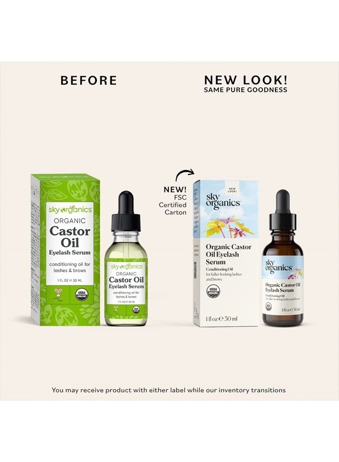 Organic Castor Oil Eyelash Enhancer Serum 30ml