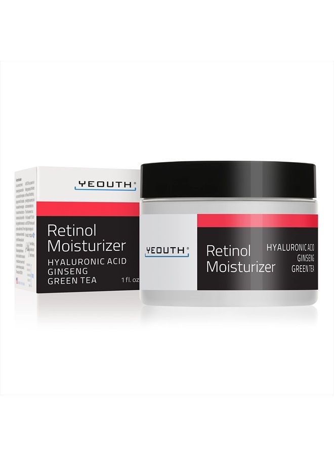 Retinol Face Moisturizer with Hyaluronic Acid, Moisturizing Face Cream for Wrinkle & Dark Spot, Night Cream Face Care, Anti Aging Skin Care