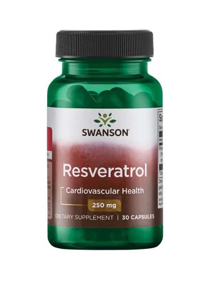 Resveratrol Dietary Supplement - 30 Capsules
