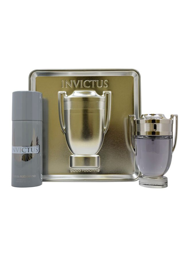 Invictus Gift Set Invictus EDT Spray 100Ml, Invictus Deodorant Spray 150ml