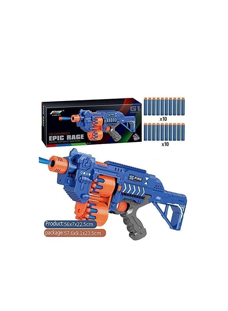 Turbo Fire Foam Dart Blaster With 20Darts