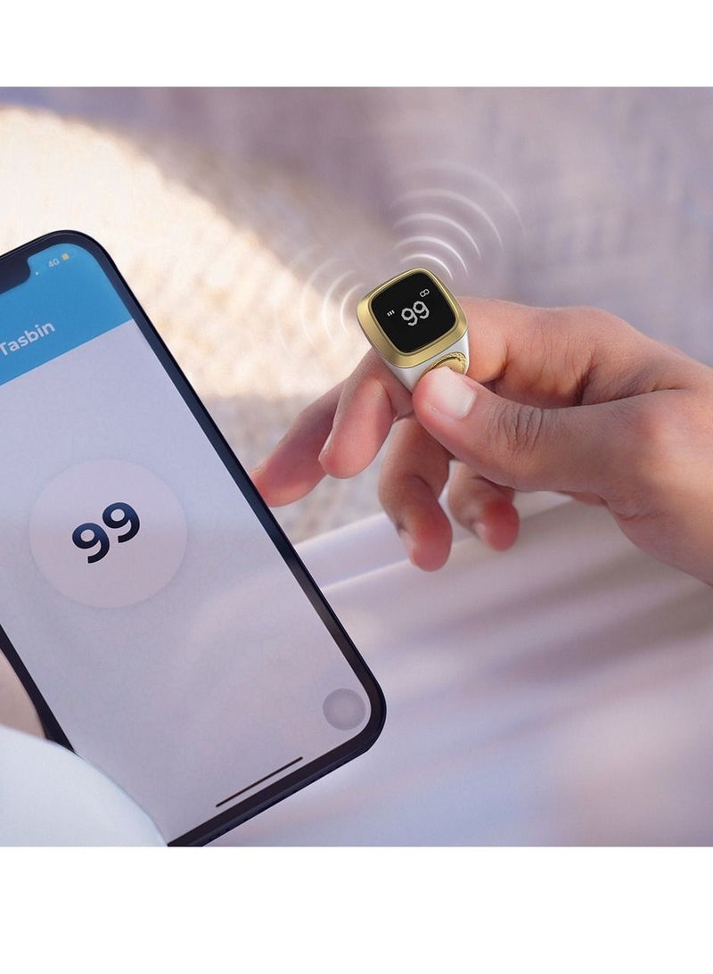 Smart Tasbih Zikr Lite Ring White 22MM