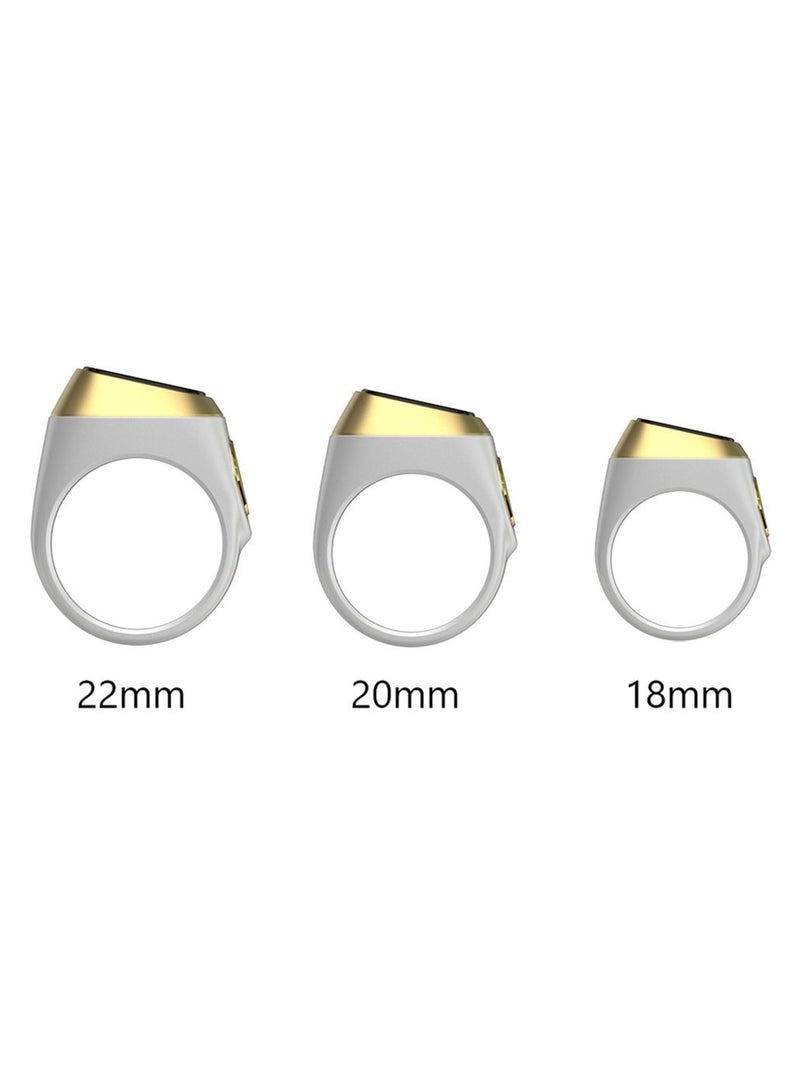 Smart Tasbih Zikr Lite Ring White 22MM