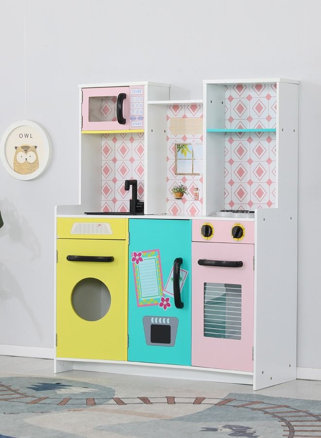 Toddler Pretend Play Cooking Set Big Size Kids Wooden Kitchen Toys For Kids