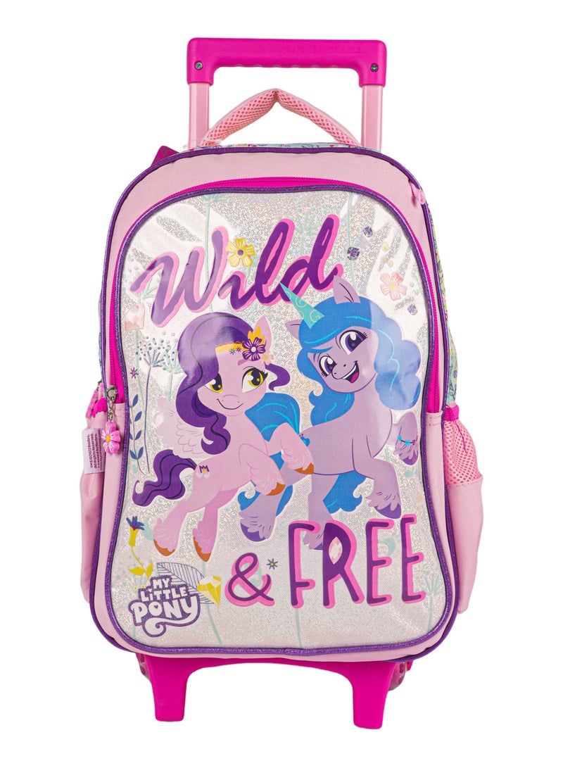 My Little Pony Trolley Bag 2 Main Compartments and 2 Side Pockets