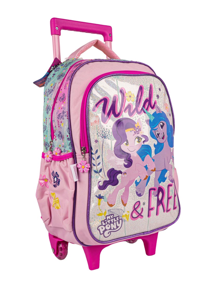 My Little Pony Trolley Bag 2 Main Compartments and 2 Side Pockets