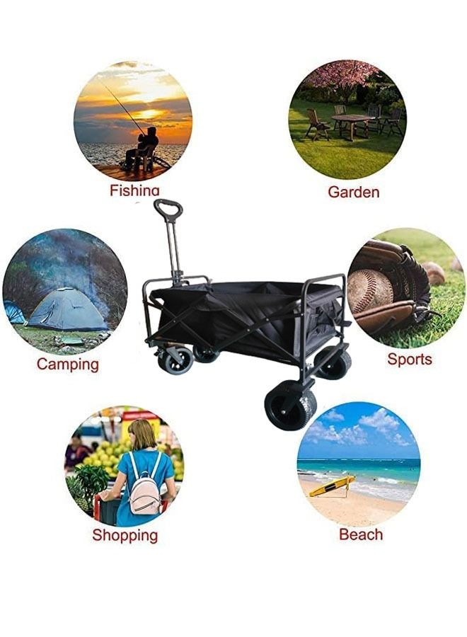 Foldable Multifunctional Outdoor Wagon Shopping Cart