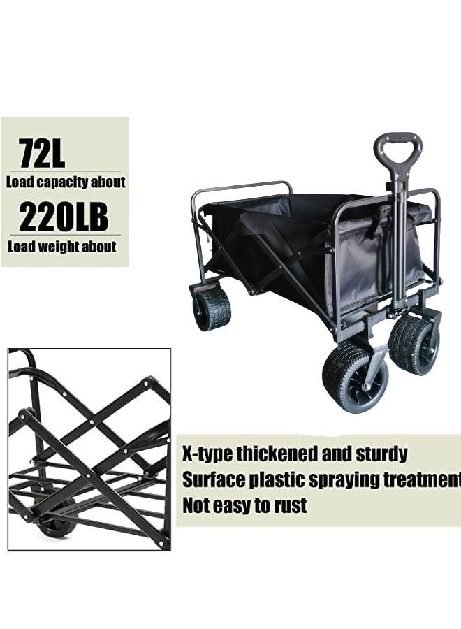Foldable Multifunctional Outdoor Wagon Shopping Cart