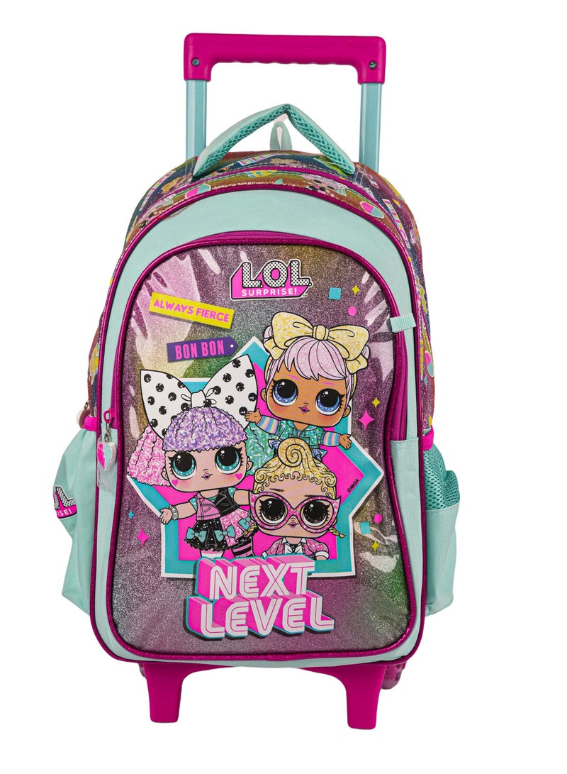 LOL Trolley Bag with 2 Main Compartments and 2 Side Pockets 16