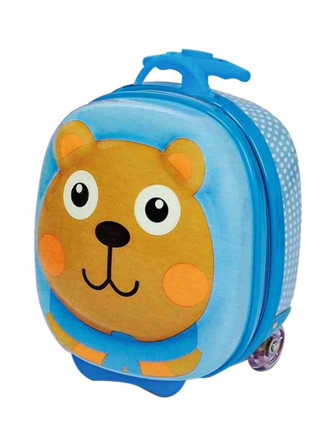 Chocolate Au Laity Bear Trolley Bag Blue/Brown