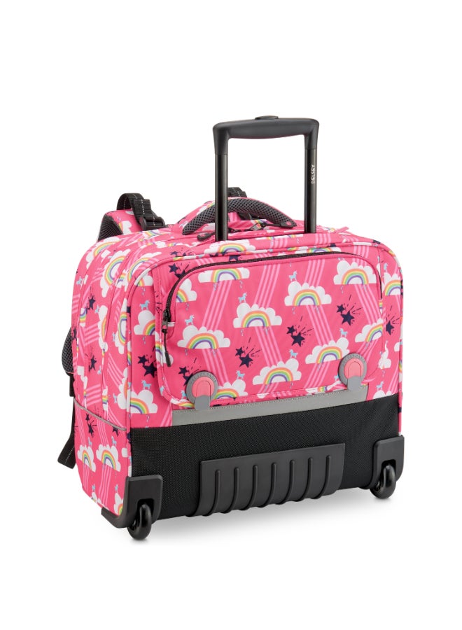 Ergonomic Horizontal Kids Trolley Backpack Multicolour