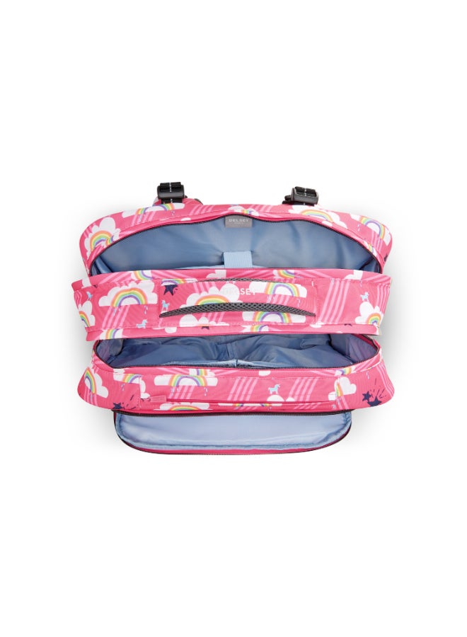 Ergonomic Horizontal Kids Trolley Backpack Multicolour