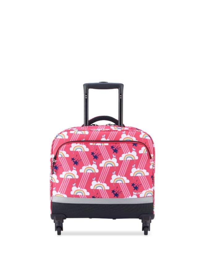 Kids Vertical School Trolley Backpack Multicolour