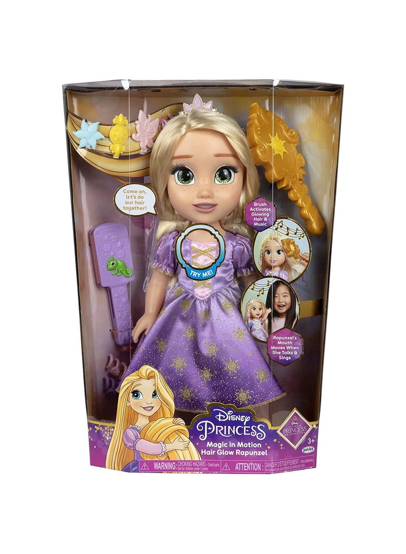 Magic In Motion Hair Glow Rapunzel Doll 217291