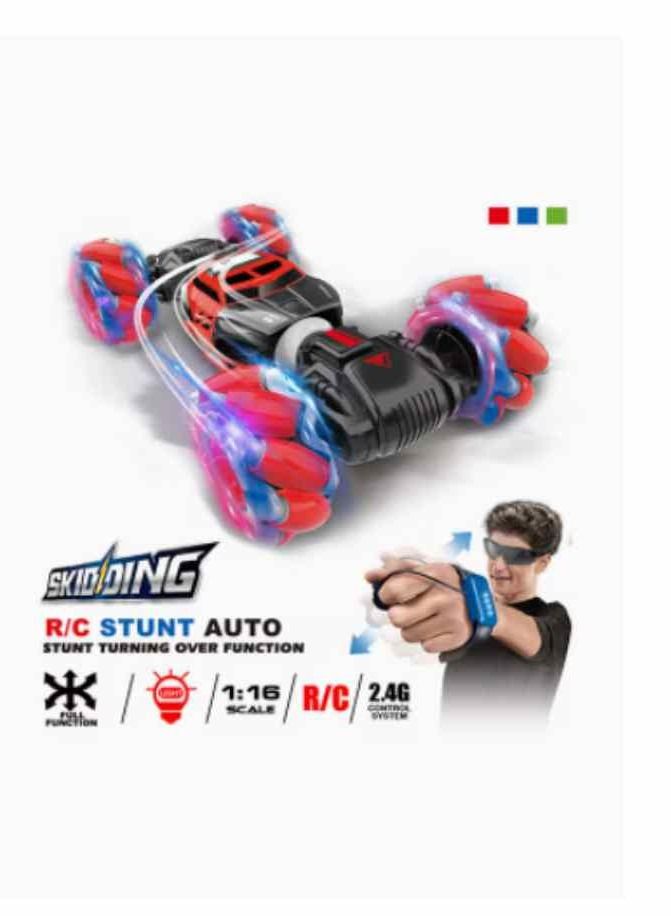 4WD Gesture Sensor Control Deformable Electric All-Terrain Transformable LED Light Music Stunt Car 32cm