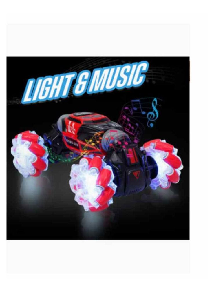 4WD Gesture Sensor Control Deformable Electric All-Terrain Transformable LED Light Music Stunt Car 32cm