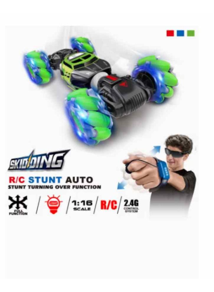 4WD Gesture Sensor Control Deformable Electric All-Terrain Transformable LED Light Music Stunt Car 32cm