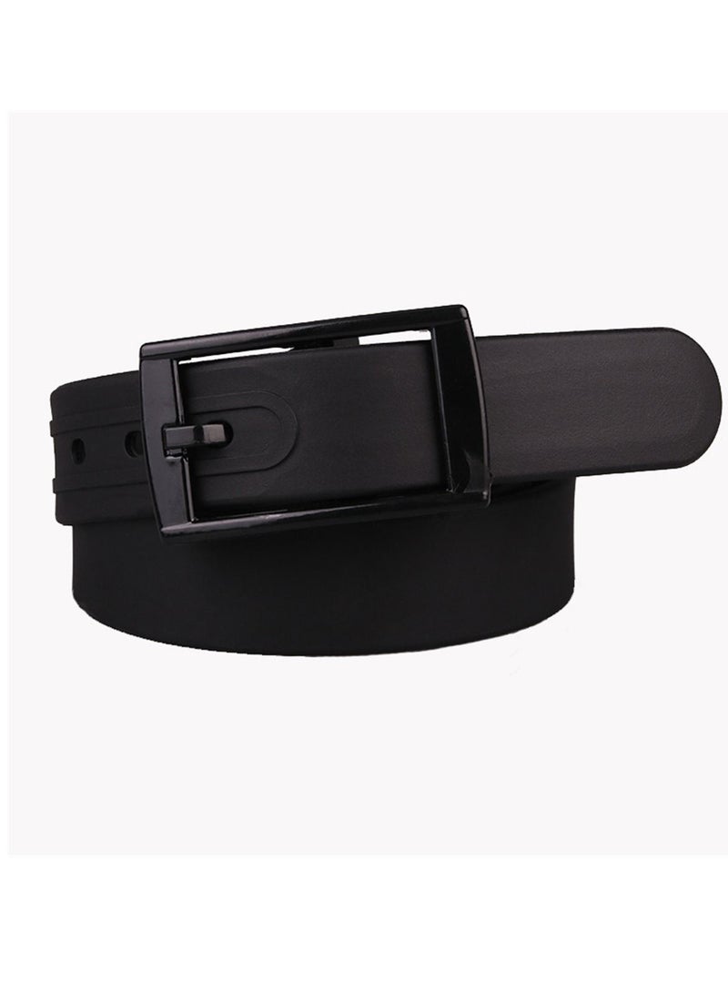 High Quality Silicone Belt For Men And Women 116.5cm Black