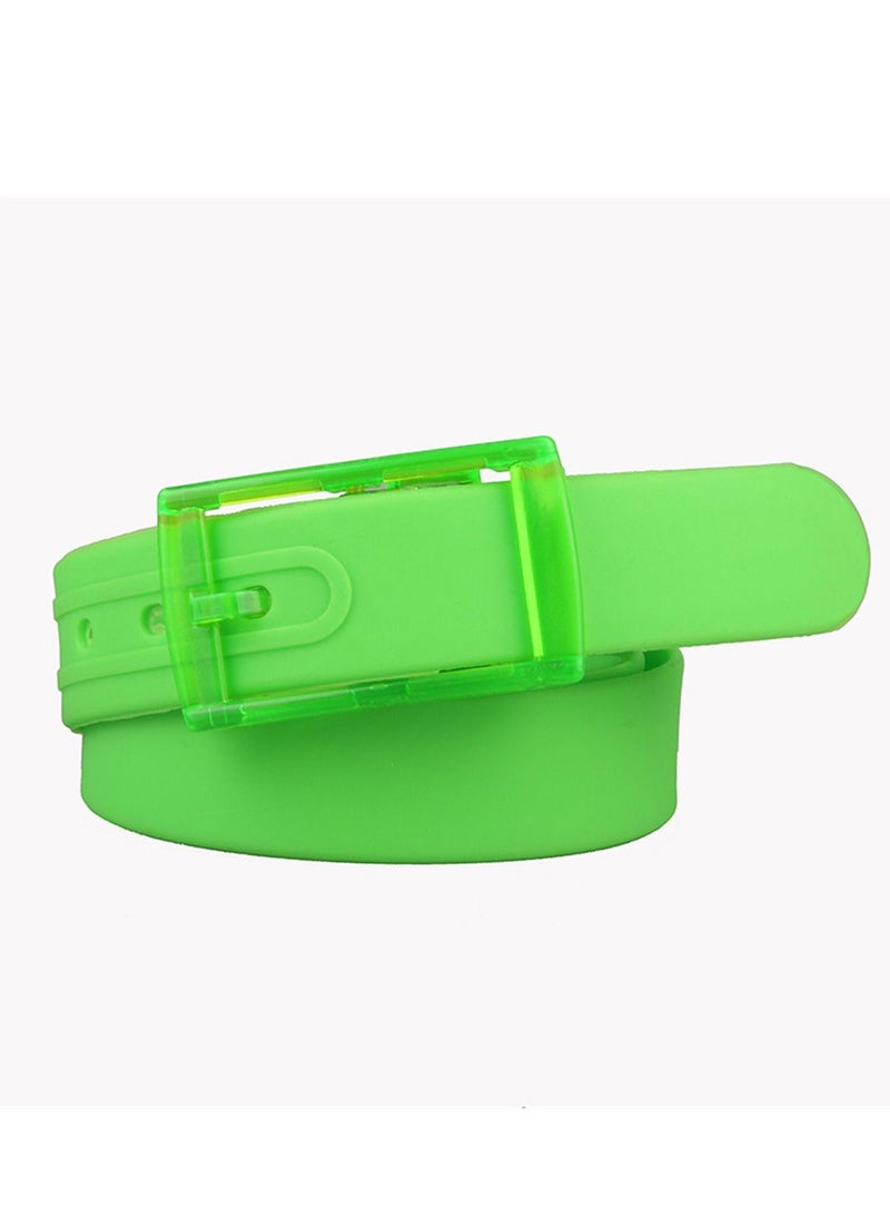 High Quality Silicone Belt For Men And Women 116.5cm Green