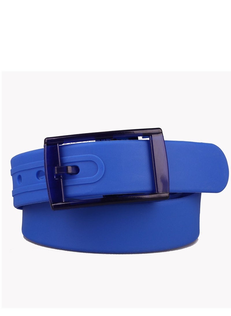 High Quality Silicone Belt For Men And Women 116.5cm Blue