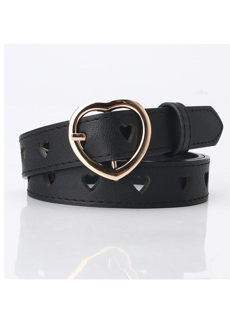 The New Free Hole Love Hollow Out Lady All Kinds Of Sweet Wool Dress Belt 105cm Black