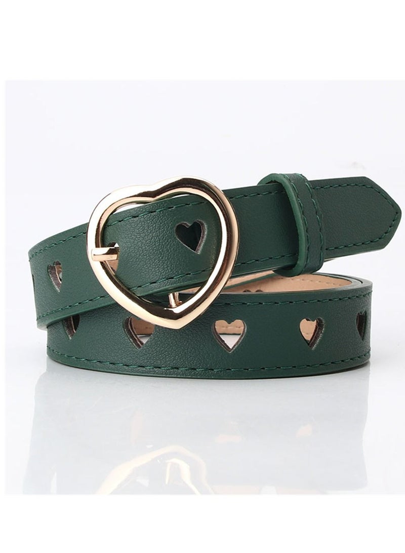 The New Free Hole Love Hollow Out Lady All Kinds Of Sweet Wool Dress Belt 105cm Green