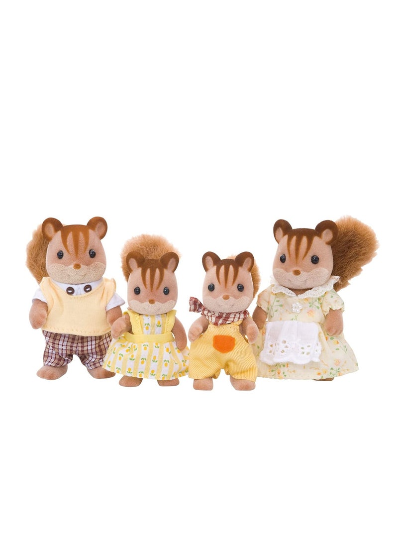 4-Piece Walnut Squirrel Family Set 4172