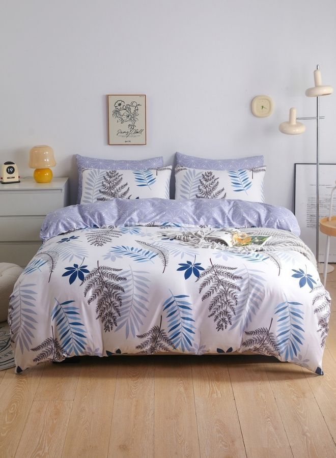 Bedding set without Filler, Reversible Duvet Cover Set, with a Lovely Leaf Design