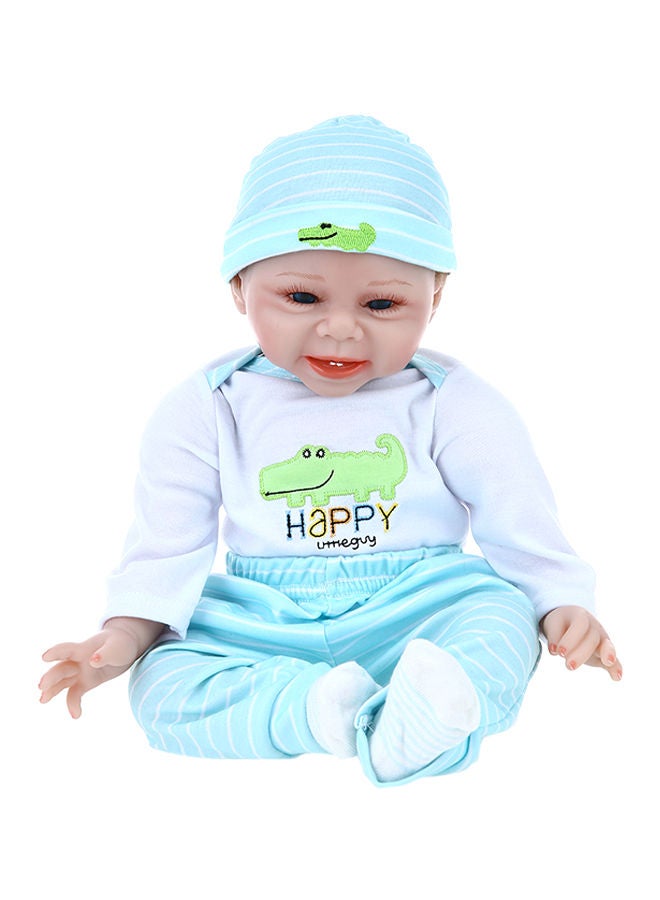 Reborn Baby Doll With Plush Toy 22inch