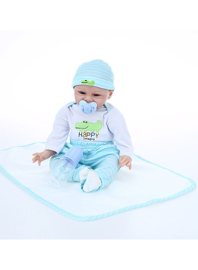 Reborn Baby Doll With Plush Toy 22inch