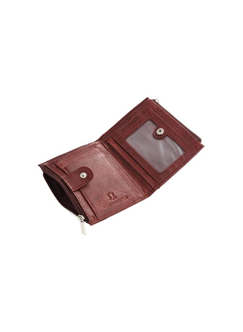WildHorn Top Grain Leather Wallet for Men | RFID Blocking | Extra Capacity | Ultra Strong Stitching & Secured | Slim Billfold with 6 Card Slots | Gift for Him (Maroon)