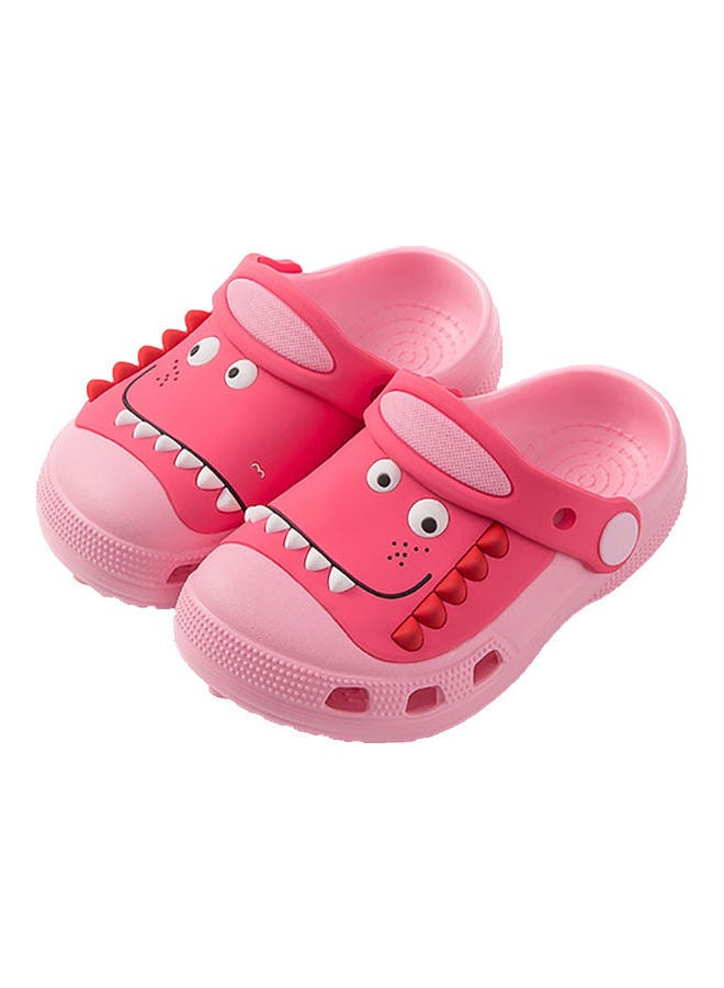 Summer Kids Baby Sandals Children Dinosaur Beach Slippers Holes Breathable Shoes Pink