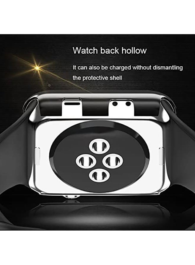 Protective Case Cover For Apple Watch Series 2 Black/Clear