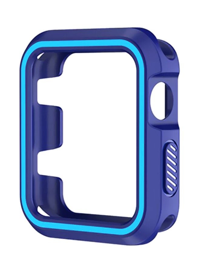 Rugged Armor Bumper Protective Case Cover For Apple Watch Series 1/2/3 42mm Blue