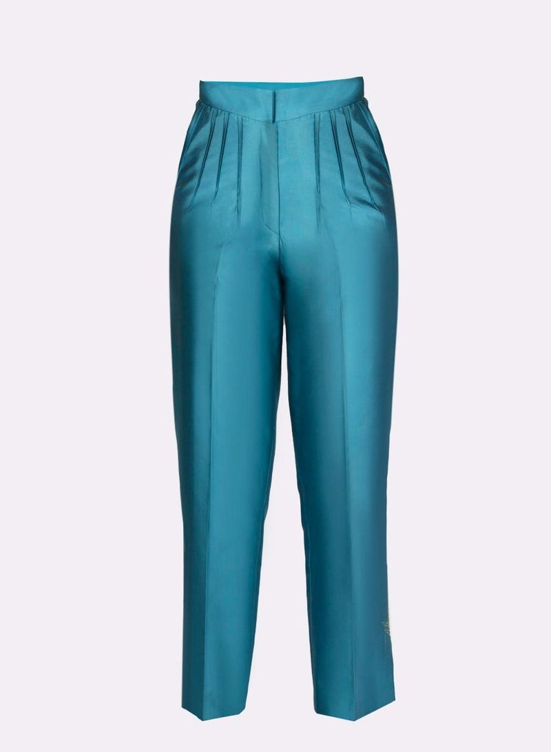 Slay - Pin Tuck Blue Pants